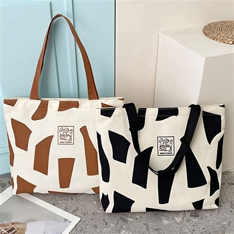 temu black and white bag.